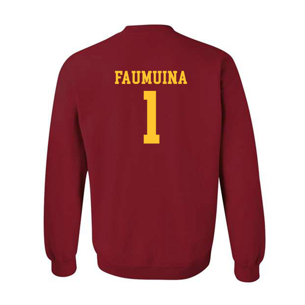 USC - NCAA Women's Volleyball : Adonia Faumuina - Classic Shersey Crewneck Sweatshirt-1