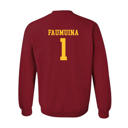 USC - NCAA Women's Volleyball : Adonia Faumuina - Classic Shersey Crewneck Sweatshirt-1