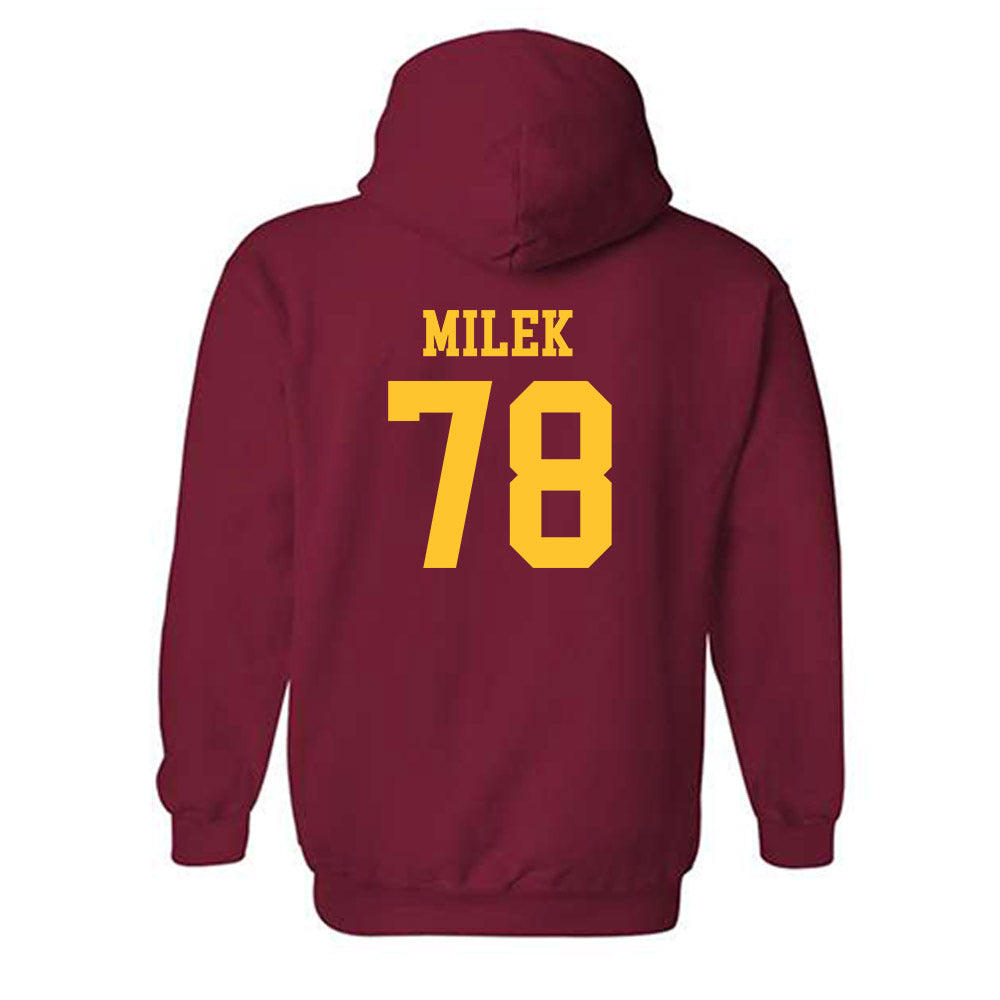 USC - NCAA Football : Andrew Milek - Classic Shersey Hooded Sweatshirt-1