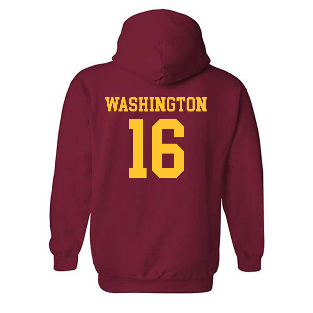 USC - NCAA Football : Tahj Washington - Classic Shersey Hooded Sweatshirt-1