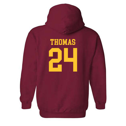 USC - NCAA Men's Track & Field : Max Thomas - Classic Shersey Hooded Sweatshirt-1