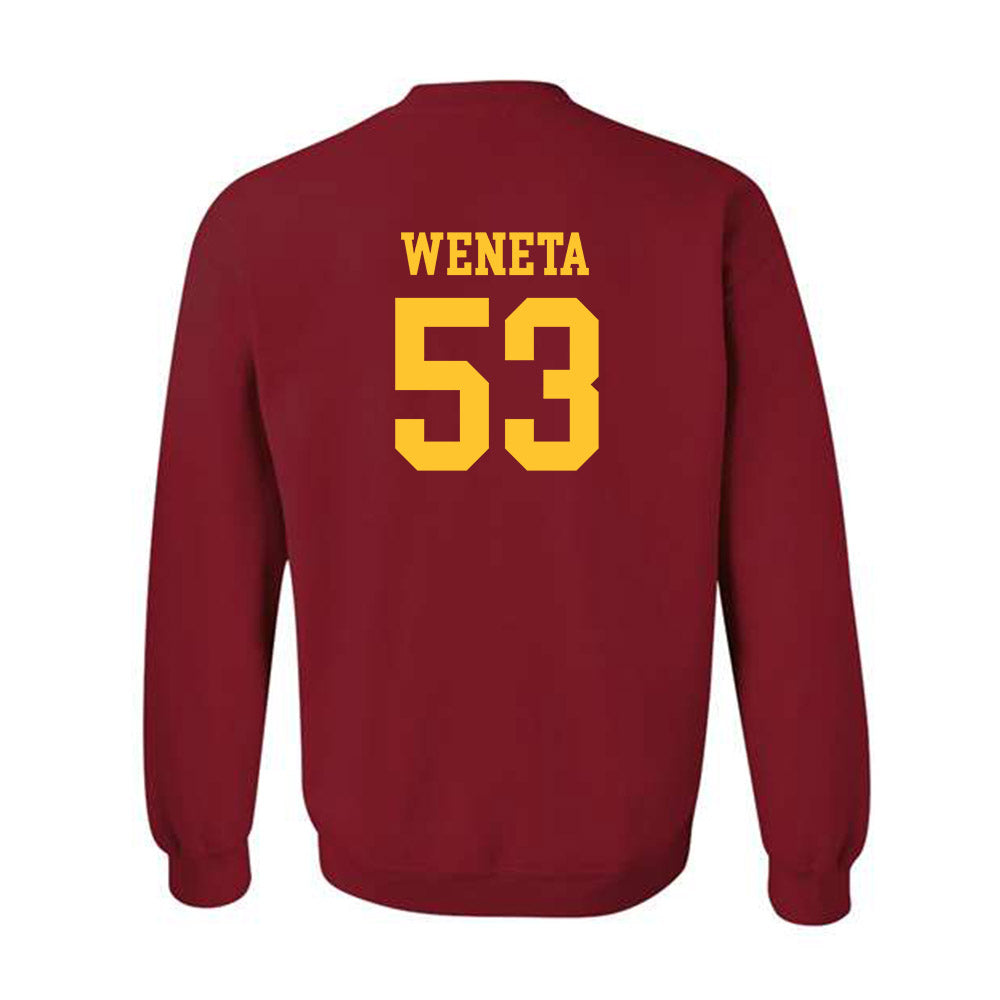 USC - NCAA Football : Nathan Weneta - Classic Shersey Crewneck Sweatshirt-1