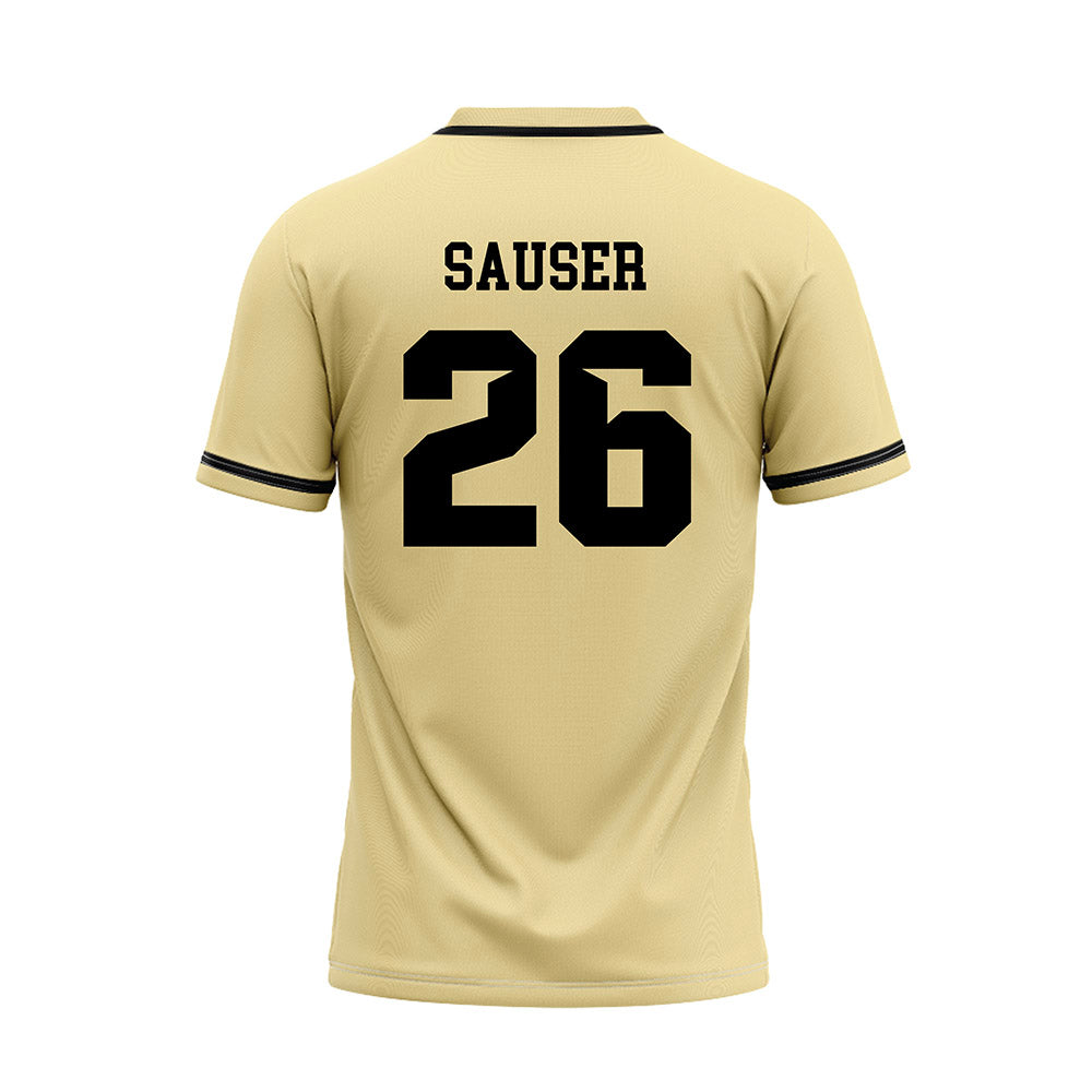 Central Florida - NCAA Baseball : Matt Sauser - Gold Baseball Jersey-1