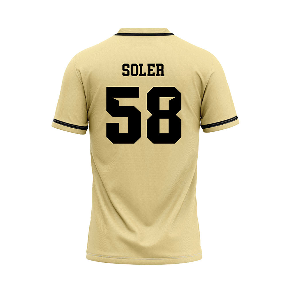 Central Florida - NCAA Baseball : Alan Soler - Gold Baseball Jersey-1