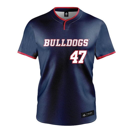 Fresno State - NCAA Baseball : Hayden Crews - Navy Jersey-0