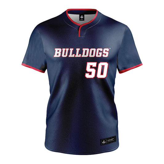 Fresno State - NCAA Baseball : Douglas Crystal - Navy Jersey-0