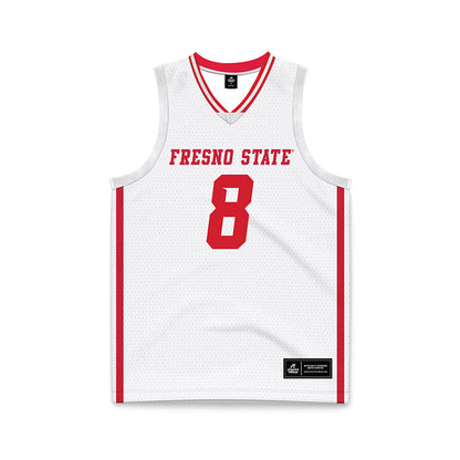 Fresno State - NCAA Women's Basketball : Morelia Chavez - White Basketball Jersey-0
