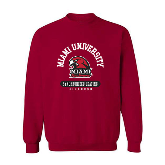 Miami of Ohio - NCAA Women's Synchronized Skating : Mia Eickbush - Classic Fashion Shersey Crewneck Sweatshirt-0