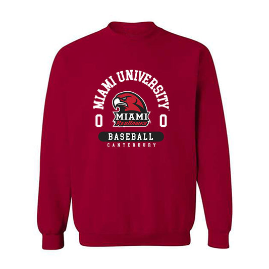 Miami of Ohio - NCAA Baseball : Colin Canterbury - Classic Fashion Shersey Crewneck Sweatshirt-0