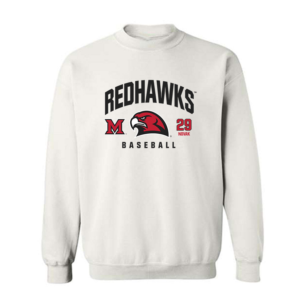 Miami of Ohio - NCAA Baseball : David Novak - Crewneck Sweatshirt