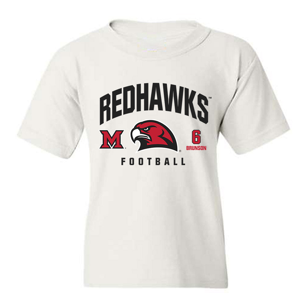 Miami of Ohio - NCAA Football : Jordan Brunson - Classic Fashion Shersey Youth T-Shirt-0