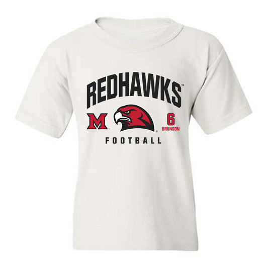 Miami of Ohio - NCAA Football : Jordan Brunson - Classic Fashion Shersey Youth T-Shirt-0