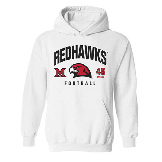 Miami of Ohio - NCAA Football : Luke Myers - Classic Fashion Shersey Hooded Sweatshirt-0