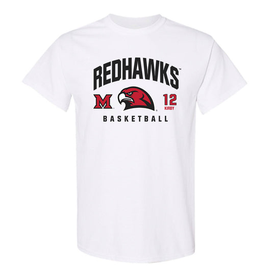 Miami of Ohio - NCAA Men's Basketball : Justin Kirby - Classic Fashion Shersey T-Shirt-0