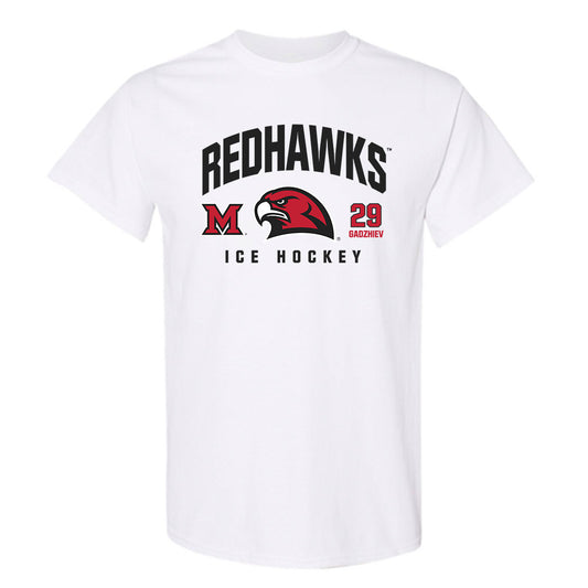 Miami of Ohio - NCAA Men's Ice Hockey : Shika Gadzhiev - Classic Fashion Shersey T-Shirt-0