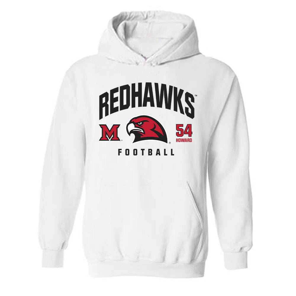 Miami of Ohio - NCAA Football : Aiden Howard - Classic Fashion Shersey Hooded Sweatshirt-0