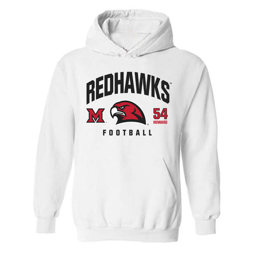 Miami of Ohio - NCAA Football : Aiden Howard - Classic Fashion Shersey Hooded Sweatshirt-0