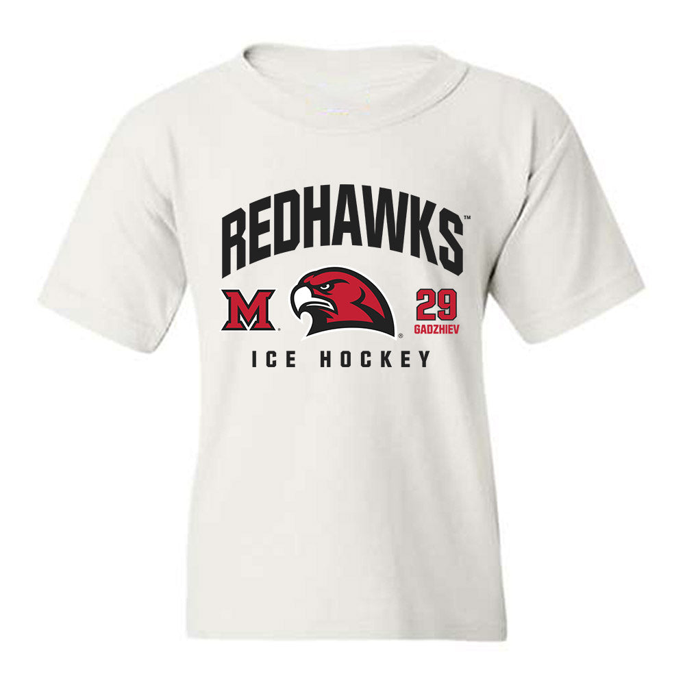 Miami of Ohio - NCAA Men's Ice Hockey : Shika Gadzhiev - Classic Fashion Shersey Youth T-Shirt-0