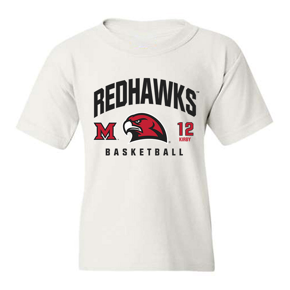 Miami of Ohio - NCAA Men's Basketball : Justin Kirby - Classic Fashion Shersey Youth T-Shirt-0