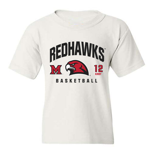 Miami of Ohio - NCAA Men's Basketball : Justin Kirby - Classic Fashion Shersey Youth T-Shirt-0