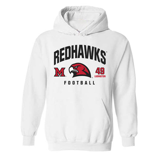 Miami of Ohio - NCAA Football : Anthony Ludington - Classic Fashion Shersey Hooded Sweatshirt-0