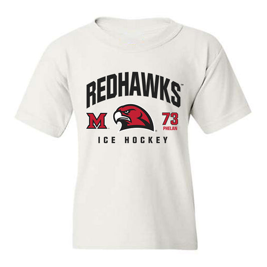Miami of Ohio - NCAA Men's Ice Hockey : Michael Phelan - Classic Fashion Shersey Youth T-Shirt-0