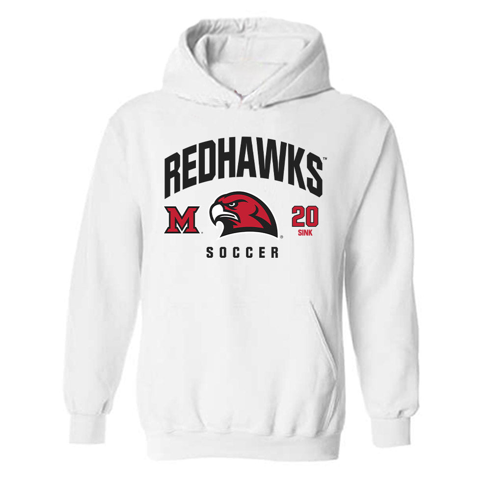 Miami of Ohio - NCAA Women's Soccer : Jaden Sink - Classic Fashion Shersey Hooded Sweatshirt-0