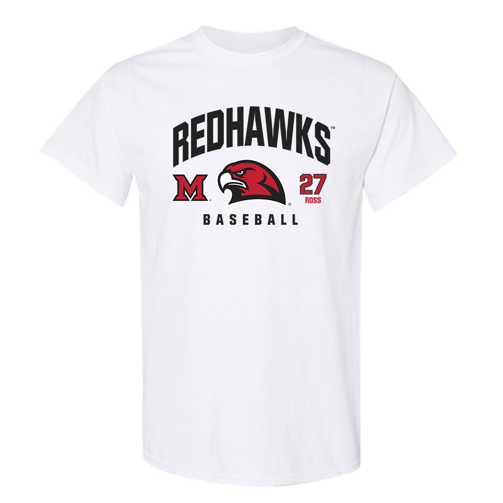 Miami of Ohio - NCAA Baseball : Luke Ross - Classic Fashion Shersey T-Shirt-0