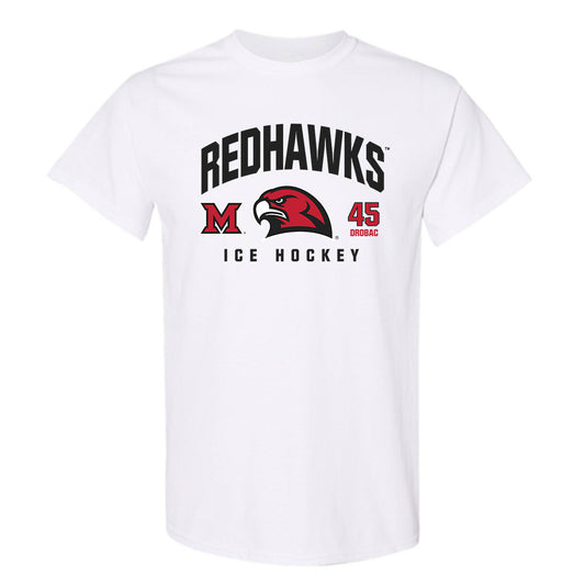 Miami of Ohio - NCAA Men's Ice Hockey : Matteo Drobac - Classic Fashion Shersey T-Shirt-0
