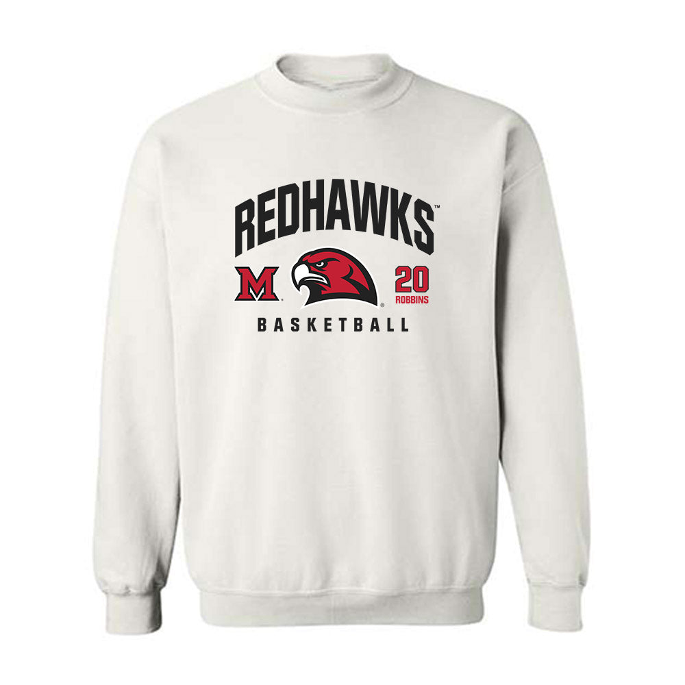 Miami of Ohio - NCAA Men's Basketball : Tyler Robbins - Classic Fashion Shersey Crewneck Sweatshirt-0
