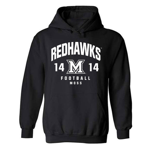 Miami of Ohio - NCAA Football : Khory Moss - Fashion Shersey Hooded Sweatshirt-0