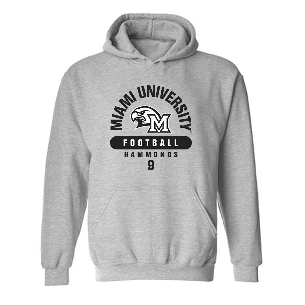 Miami of Ohio - NCAA Football : Javon Hammonds - Classic Fashion Shersey Hooded Sweatshirt-0