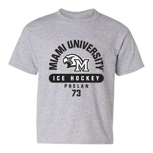 Miami of Ohio - NCAA Men's Ice Hockey : Michael Phelan - Classic Fashion Shersey Youth T-Shirt-0