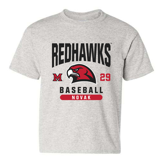 Miami of Ohio - NCAA Baseball : David Novak - Youth T-Shirt