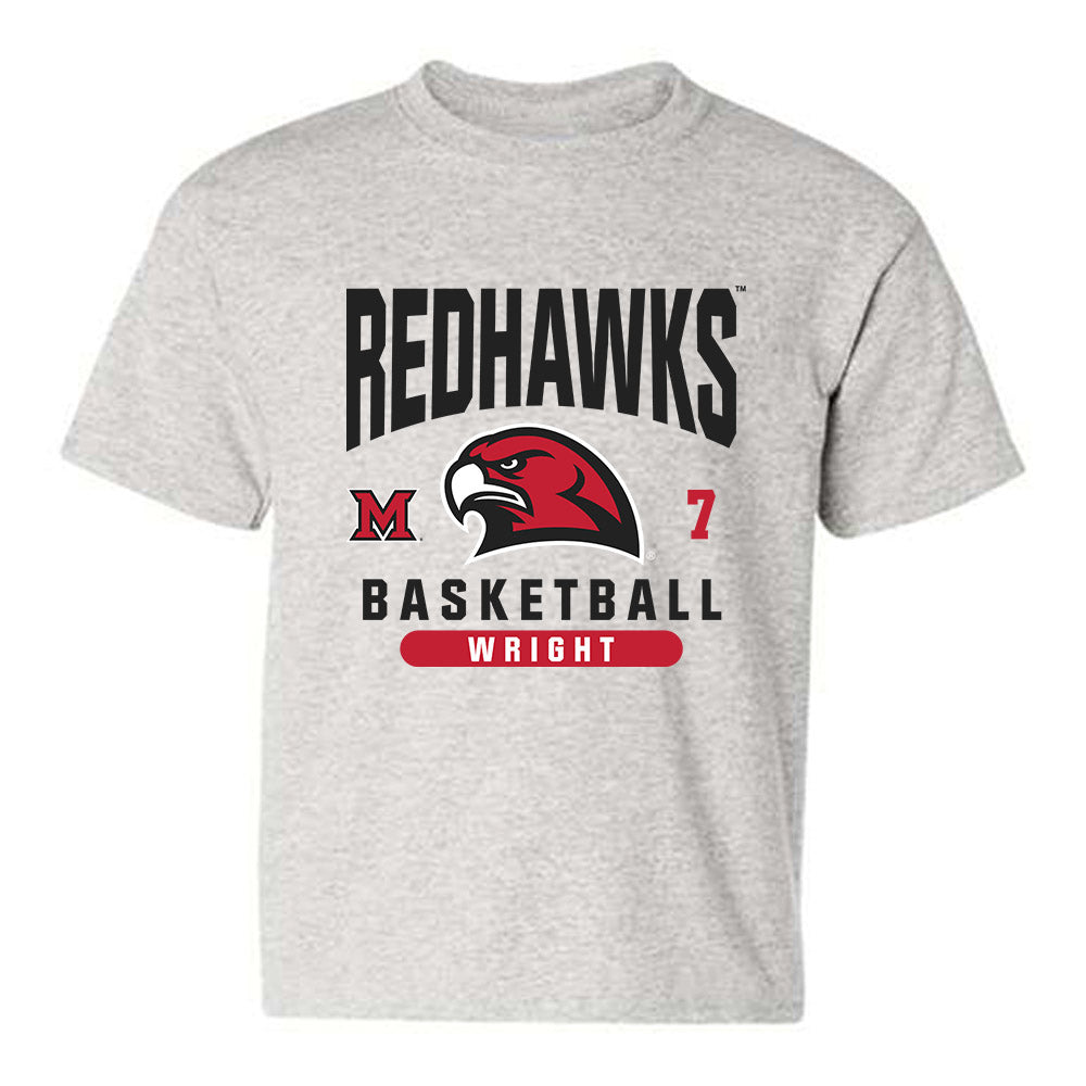 Miami of Ohio - NCAA Men's Basketball : Ethan Wright - Classic Fashion Shersey Youth T-Shirt-0