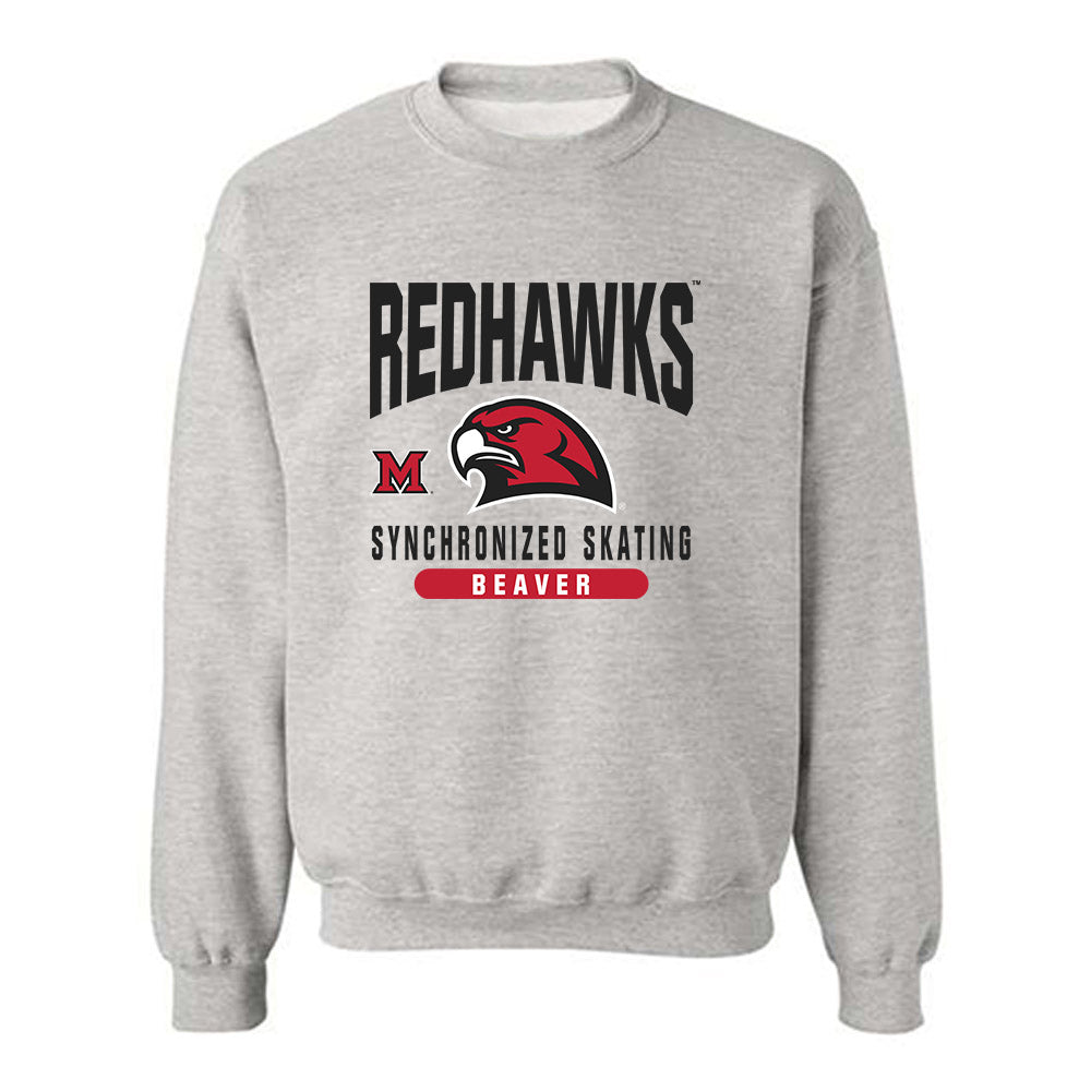 Miami of Ohio - Synchronized Skating : Isabelle Beaver - Crewneck Sweatshirt Classic Fashion Shersey