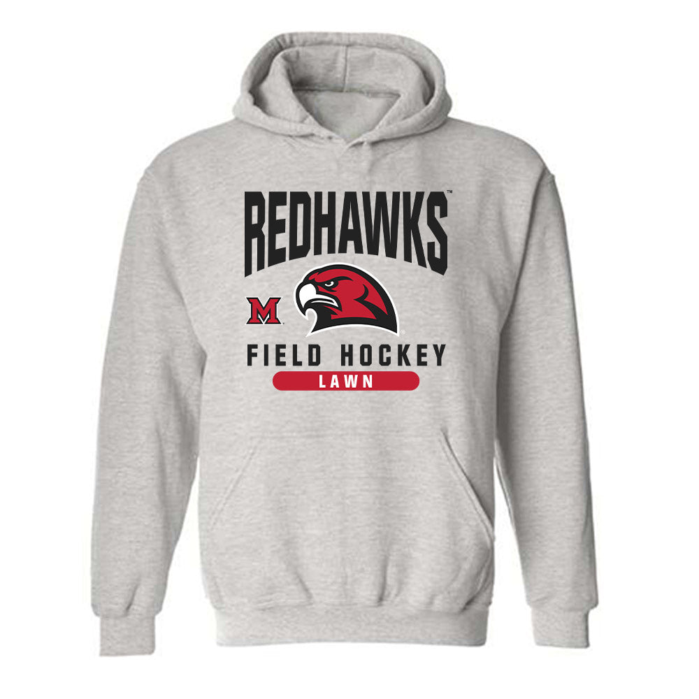 Miami of Ohio - NCAA Women's Field Hockey : Jilly Lawn - Classic Fashion Shersey Hooded Sweatshirt-0