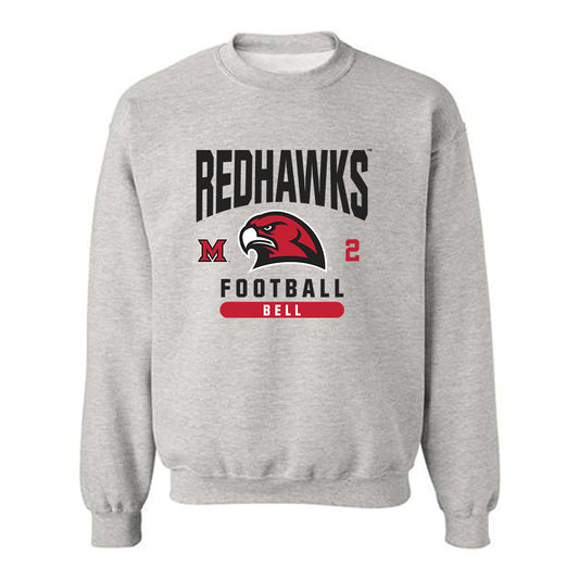 Miami of Ohio - NCAA Football : Devin Bell - Classic Fashion Shersey Crewneck Sweatshirt-0
