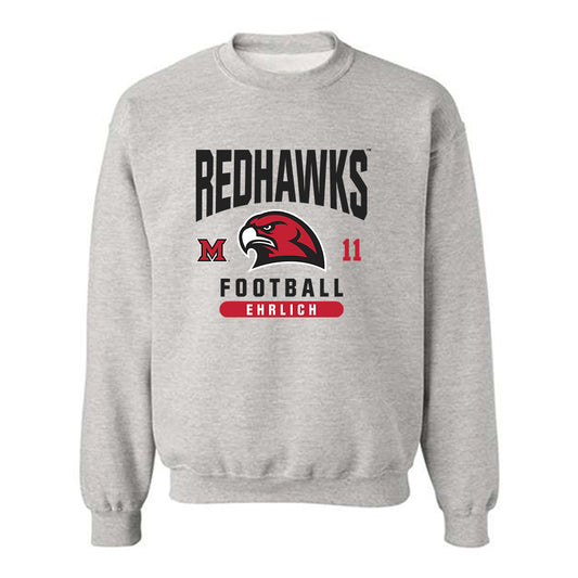 Miami of Ohio - NCAA Football : Noah Ehrlich - Classic Fashion Shersey Crewneck Sweatshirt-0