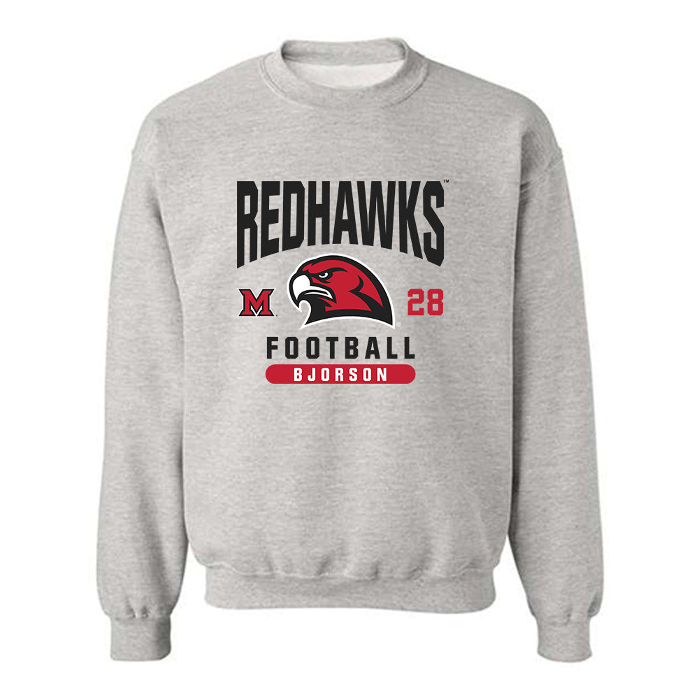Miami of Ohio - NCAA Football : Andrew Bjorson - Classic Fashion Shersey Crewneck Sweatshirt-0