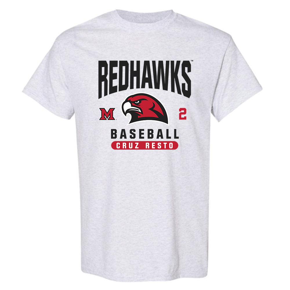Miami of Ohio - NCAA Baseball : Diego Josue Cruz Resto - Classic Fashion Shersey T-Shirt-0