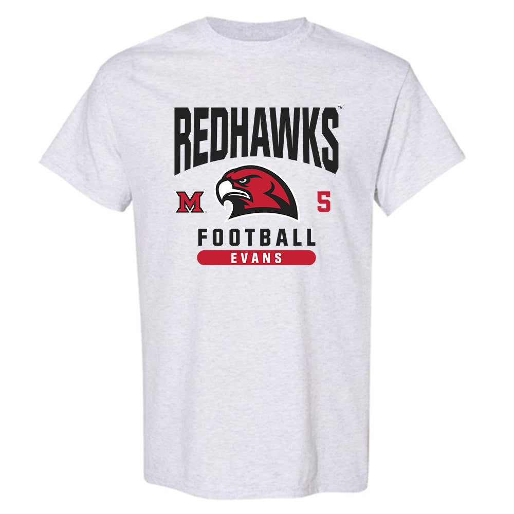 Miami of Ohio - NCAA Football : Luke Evans - Classic Fashion Shersey T-Shirt-0