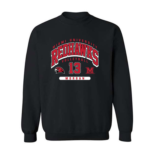 Miami of Ohio - NCAA Women's Volleyball : Emily Morgan - Classic Fashion Shersey Crewneck Sweatshirt-0