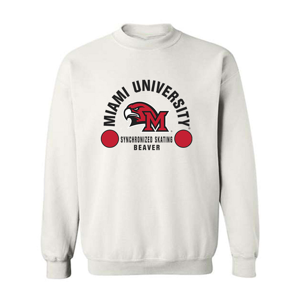 Miami of Ohio - Synchronized Skating : Isabelle Beaver - Crewneck Sweatshirt Classic Fashion Shersey