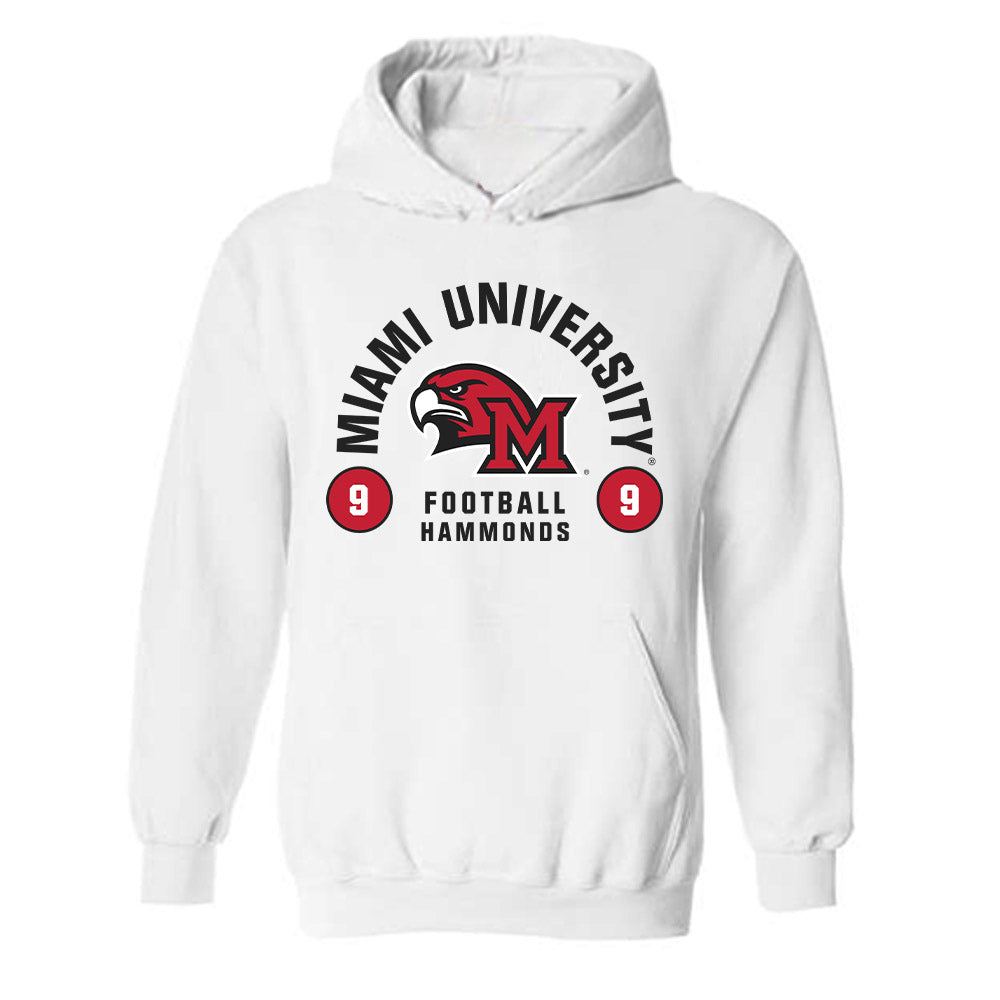 Miami of Ohio - NCAA Football : Javon Hammonds - Classic Fashion Shersey Hooded Sweatshirt-0