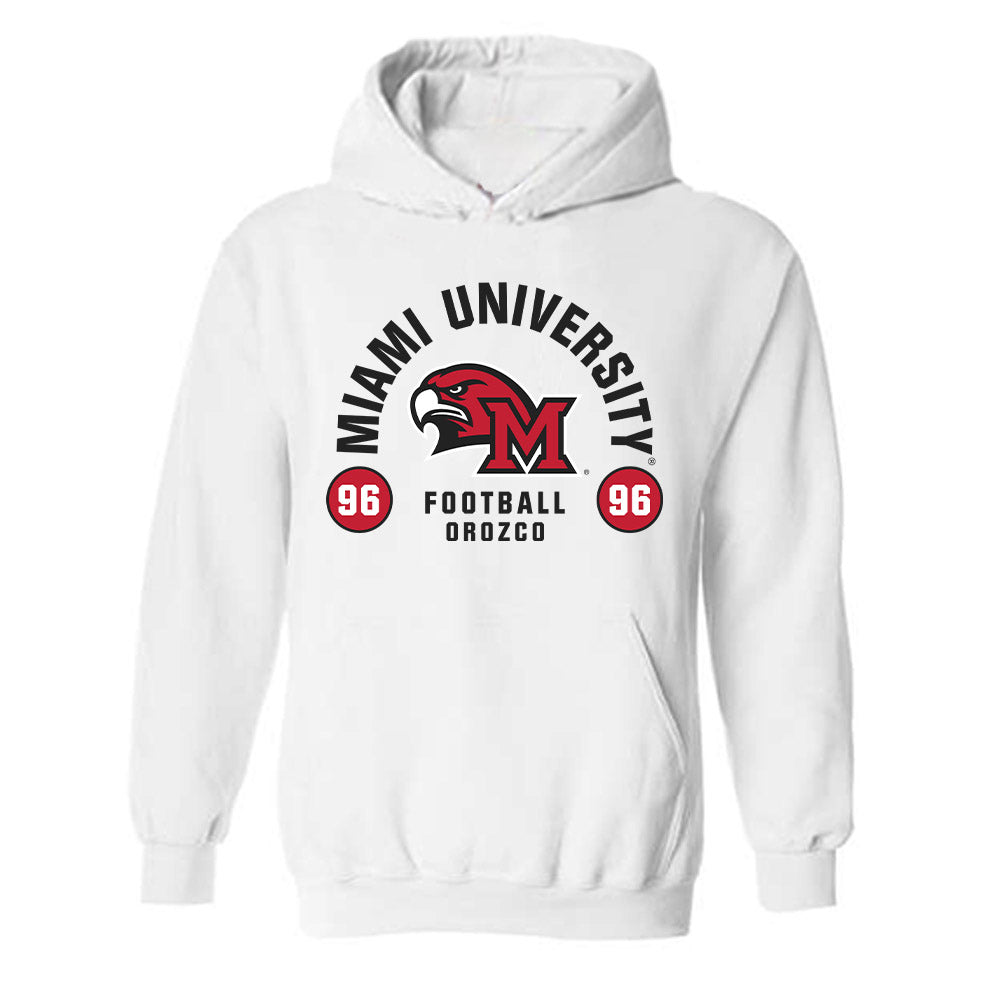 Miami of Ohio - NCAA Football : Carmine Orozco - Classic Fashion Shersey Hooded Sweatshirt-0