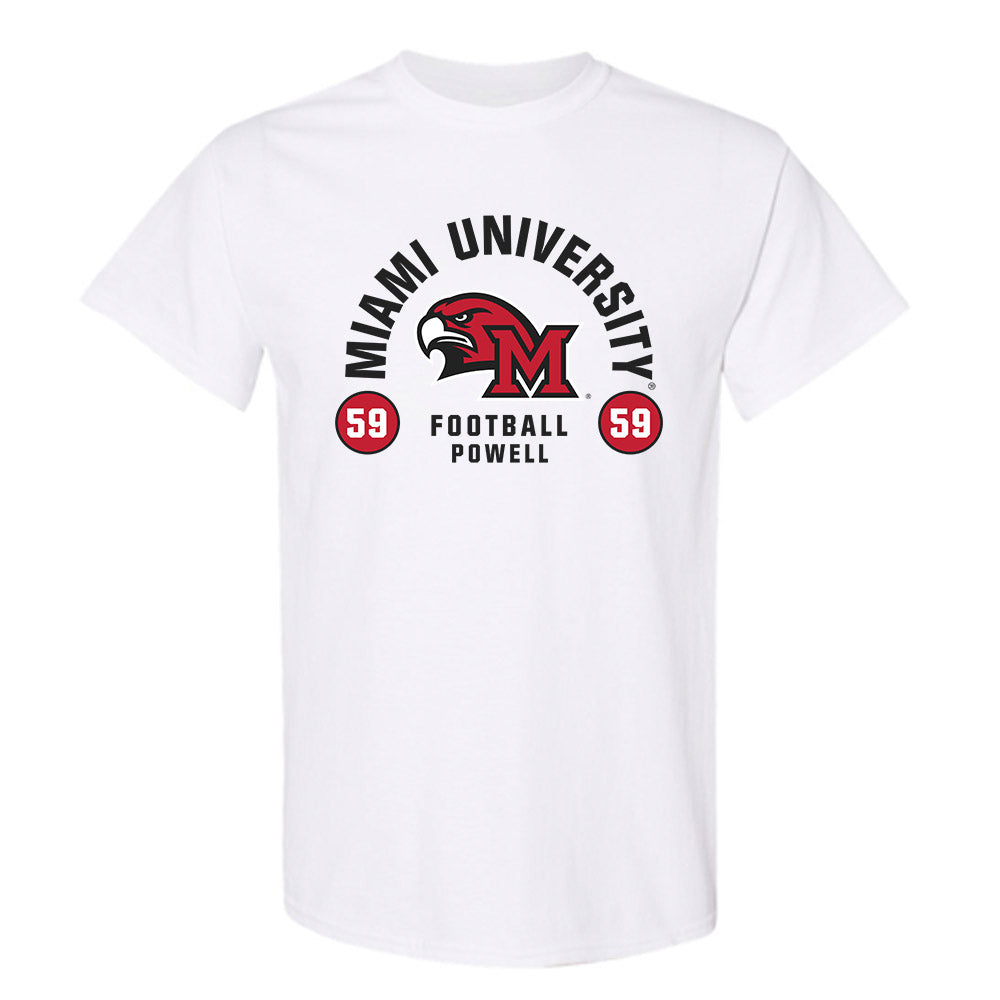 Miami of Ohio - NCAA Football : Hudson Powell - Classic Fashion Shersey T-Shirt-0