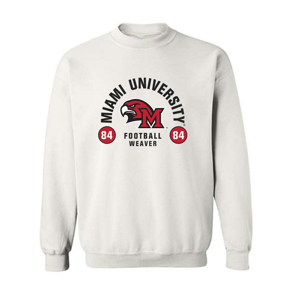 Miami of Ohio - NCAA Football : Cole Weaver - Classic Fashion Shersey Crewneck Sweatshirt-0