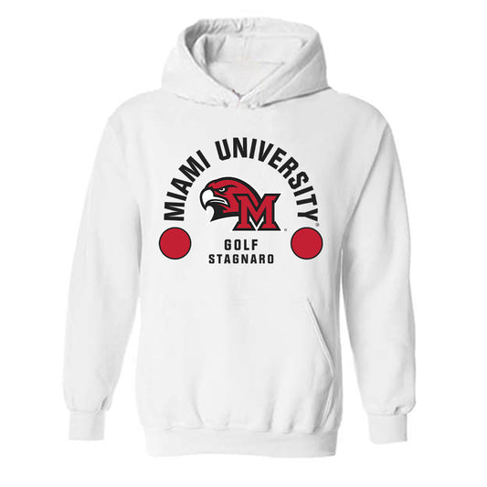 Miami of Ohio - NCAA Men's Golf : Michael Stagnaro - Classic Fashion Shersey Hooded Sweatshirt-0