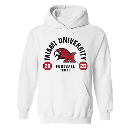 Miami of Ohio - NCAA Football : Ian Tepas - Classic Fashion Shersey Hooded Sweatshirt-0